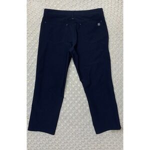 FJ FootJoy Men Golf Pants 33x30 Apprx 33x27 Navy AthleticFit Performance Stretch